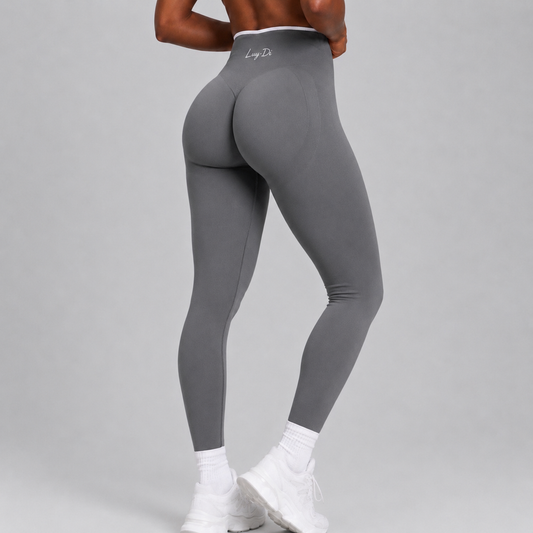 Contrast Line Seamless Leggings – Grey/Grau