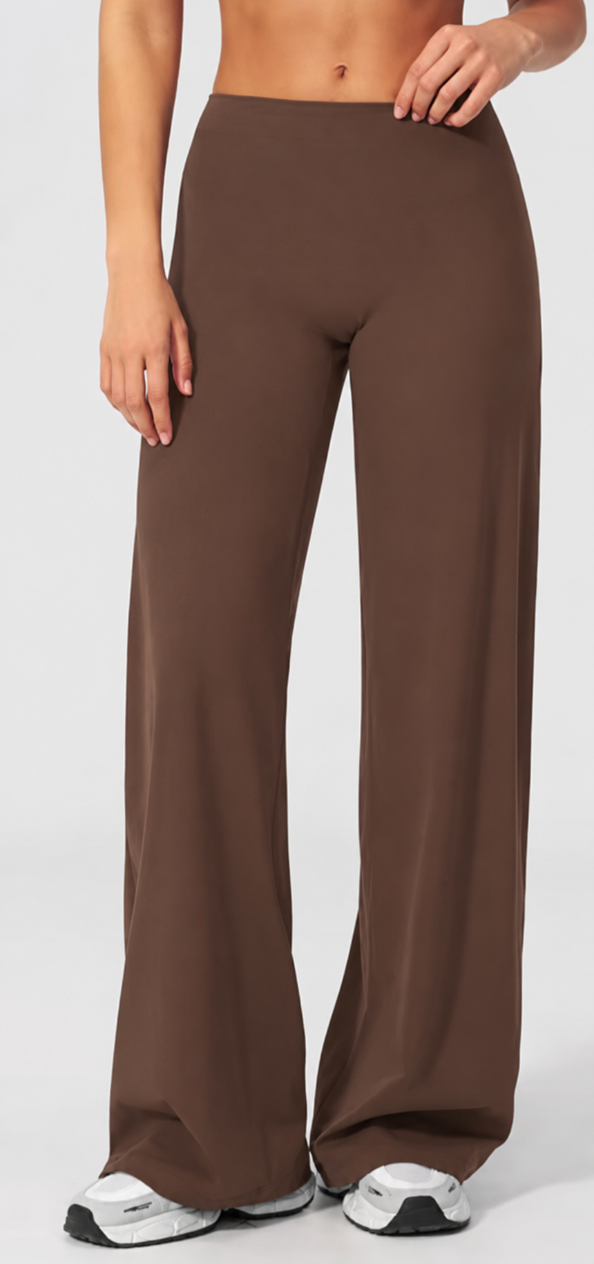 Sculpt Straight Leg Leggings Flared - Brown