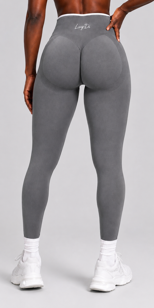 Contrast Line Seamless Leggings – Grey/Grau
