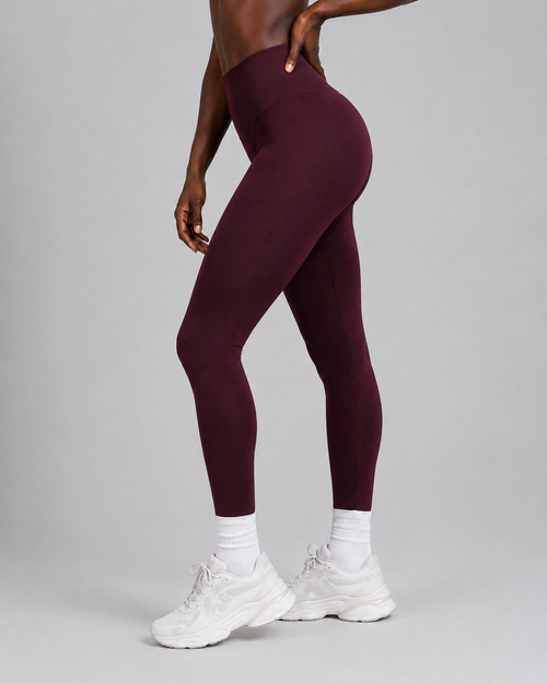 Seamless Leggings Bordeauxrot